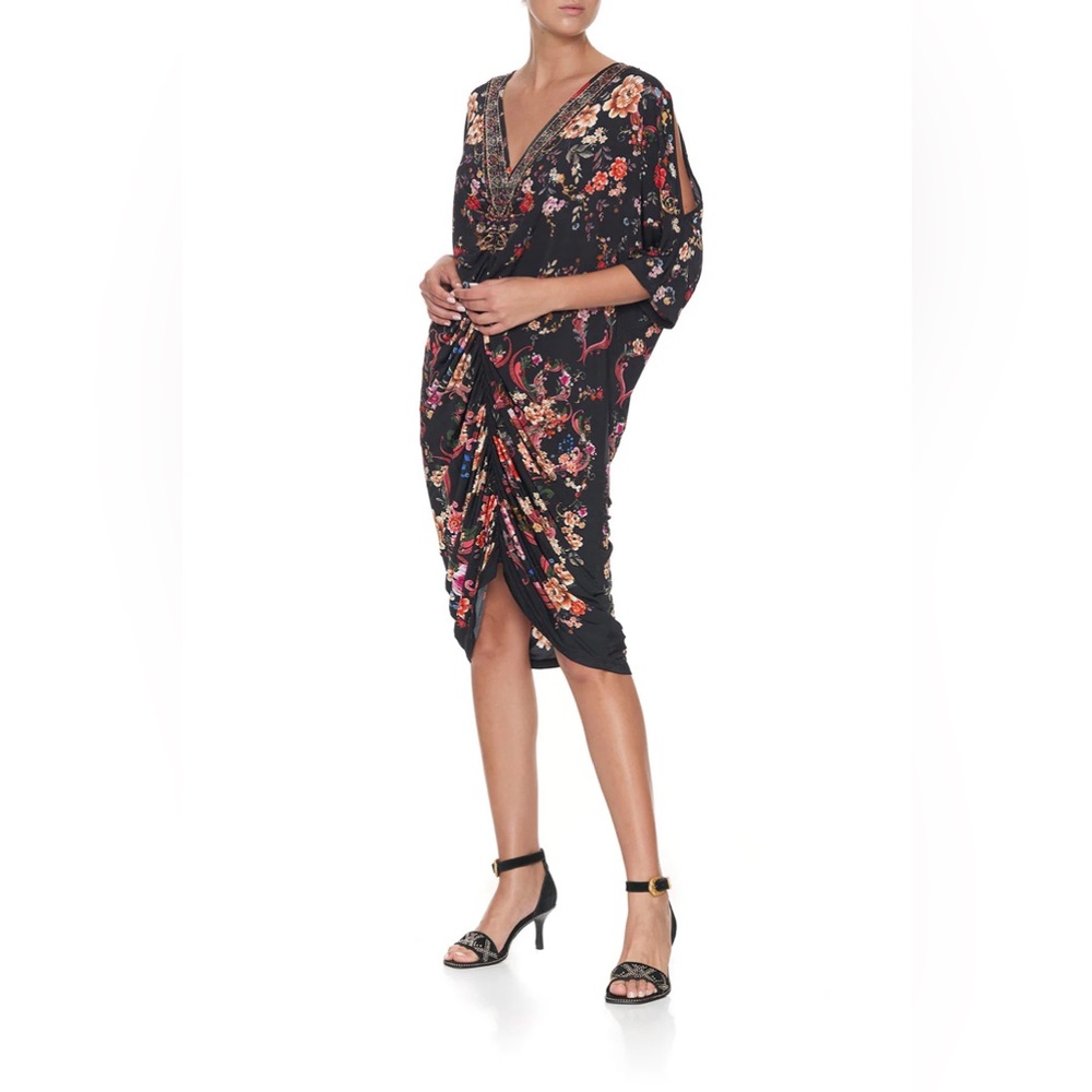 Camilla Franks, Short Draped Jersey Dress, A Girl Like You, Size L, NWOT